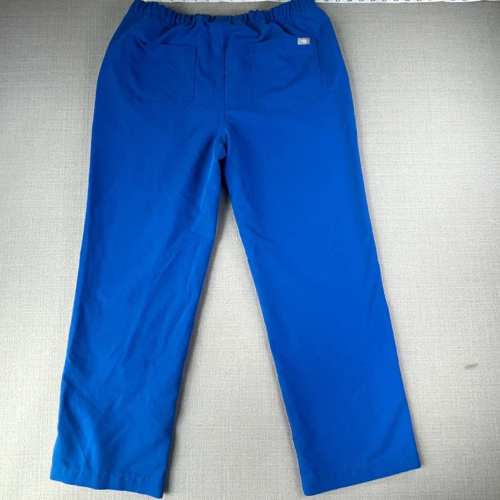 2 Pairs of FIGS Pisco Scrub Pants Mens Medium Blue Basic Straight Leg Drawstring